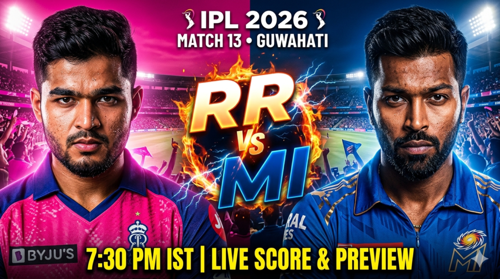 MI VS RR match 13 Preview (7 april 2026)